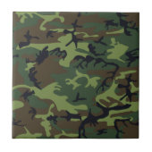 Green Camouflage Pattern, militärisches Muster, Ar Fliese (Vorderseite)