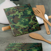 Green Camouflage Pattern, militärisches Muster, Ar Fliese