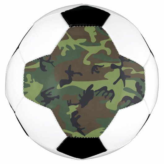 Green Camouflage Pattern, militärisches Muster, Ar Fußball (Vorderseite)