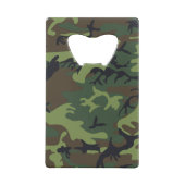 Green Camouflage Pattern, militärisches Muster, Ar Geldbeutel Flaschenöffner (Rückseite)
