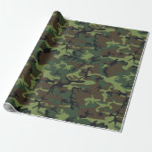 Green Camouflage Pattern, militärisches Muster, Ar Geschenkpapier (Ungerollt)