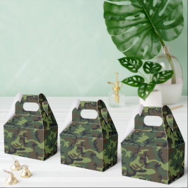 Green Camouflage Pattern, militärisches Muster, Ar Geschenkschachtel
