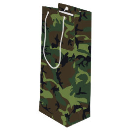 Green Camouflage Pattern, militärisches Muster, Ar Geschenktüte Für Weinflaschen