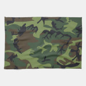 Green Camouflage Pattern, militärisches Muster, Ar Geschirrtuch (Horizontal)