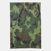 Green Camouflage Pattern, militärisches Muster, Ar Geschirrtuch (Vertikal)