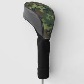 Green Camouflage Pattern, militärisches Muster, Ar Golf Headcover (angewinkelt)
