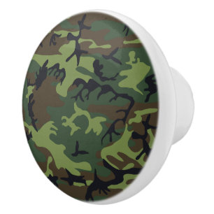 Green Camouflage Pattern, militärisches Muster, Ar Keramikknauf
