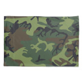 Green Camouflage Pattern, militärisches Muster, Ar Kissenbezug (Rückseite)