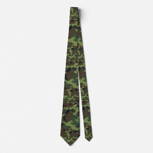 Green Camouflage Pattern, militärisches Muster, Ar Krawatte (Vorderseite)