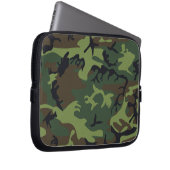 Green Camouflage Pattern, militärisches Muster, Ar Laptopschutzhülle (Vorne Rechts)
