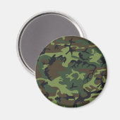 Green Camouflage Pattern, militärisches Muster, Ar Magnet (Vorderseite/Rückseite)