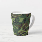 Green Camouflage Pattern, militärisches Muster, Ar Milchtasse (Rechte Ecke)
