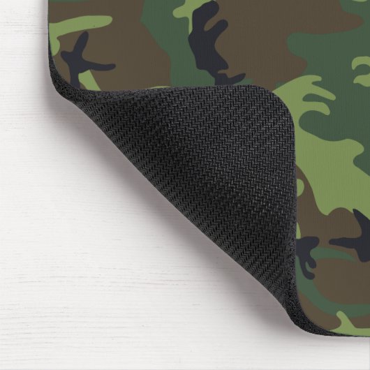 Green Camouflage Pattern, militärisches Muster, Ar Mousepad (Ecke)