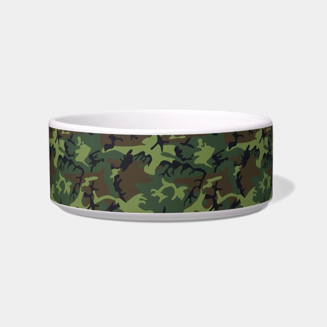 Green Camouflage Pattern, militärisches Muster, Ar Napf (Vorderseite)