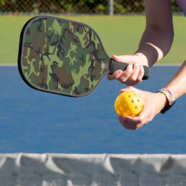 Green Camouflage Pattern, militärisches Muster, Ar Pickleball Schläger