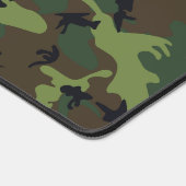 Green Camouflage Pattern, militärisches Muster, Ar Schreibtischunterlage (Ecke)