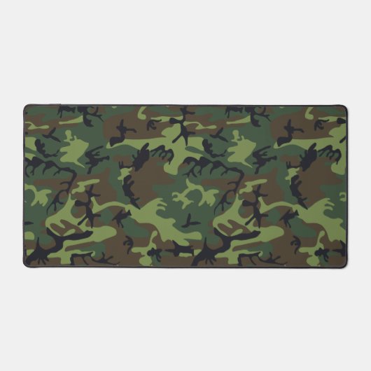 Green Camouflage Pattern, militärisches Muster, Ar Schreibtischunterlage (Vorderseite)