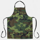 Green Camouflage Pattern, militärisches Muster, Ar Schürze (Vorderseite)