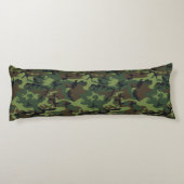 Green Camouflage Pattern, militärisches Muster, Ar Seitenschläferkissen (Rückseite)