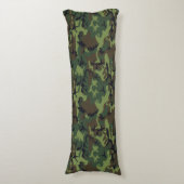 Green Camouflage Pattern, militärisches Muster, Ar Seitenschläferkissen (Vorderseite Vertikal)