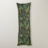 Green Camouflage Pattern, militärisches Muster, Ar Seitenschläferkissen (Rückseite (Vertikal))