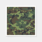 Green Camouflage Pattern, militärisches Muster, Ar Serviette (Vorderseite)
