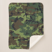 Green Camouflage Pattern, militärisches Muster, Ar Sherpadecke (Vorderseite)