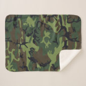 Green Camouflage Pattern, militärisches Muster, Ar Sherpadecke (Vorderseite (Horizontal))
