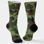 Green Camouflage Pattern, militärisches Muster, Ar Socken (Gewinkelt)