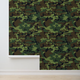 Green Camouflage Pattern, militärisches Muster, Ar Tapete
