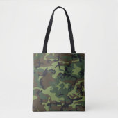 Green Camouflage Pattern, militärisches Muster, Ar Tasche (Vorderseite)
