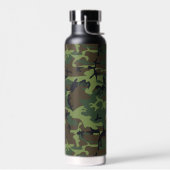 Green Camouflage Pattern, militärisches Muster, Ar Trinkflasche (Links)