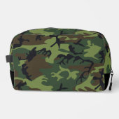 Green Camouflage Pattern, militärisches Muster, Ar Waschbeutel (Vorderseite)