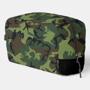Green Camouflage Pattern, militärisches Muster, Ar Waschbeutel