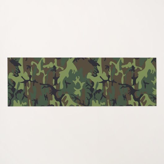 Green Camouflage Pattern, militärisches Muster, Ar Yogamatte (Rückseite (Horizontal))