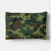 Green Camouflage Pattern, militärisches Muster, Ar Zubehörtasche (Vorderseite)
