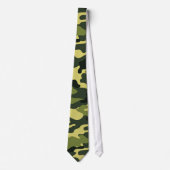 Green Camouflage Pattern Tie Krawatte (Vorderseite)