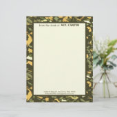Green Camouflage Personalisiert Letterhead (Stehend Vorderseite)