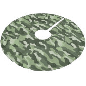 Green Camouflage Polyester Weihnachtsbaumdecke (Schrägansicht)