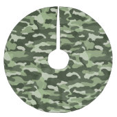 Green Camouflage Polyester Weihnachtsbaumdecke (Vorderseite)