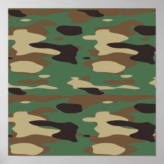 Green Camouflage Poster (Vorne)