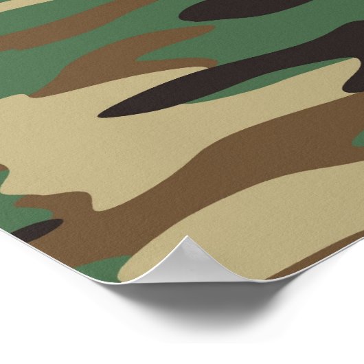 Green Camouflage Poster (Ecke)