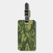 Green Camouflage Print Gepäckanhänger (Vorderseite vertikal)