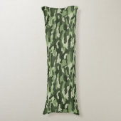 Green Camouflage Seitenschläferkissen (Vorderseite Vertikal)