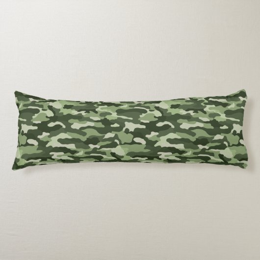 Green Camouflage Seitenschläferkissen (Vorderseite)