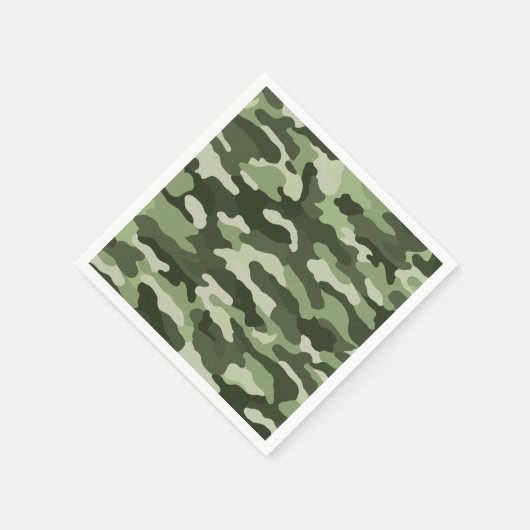Green Camouflage Serviette (Ecke)