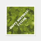 Green Camouflage Serviette (Vorderseite)