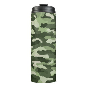 Green Camouflage Thermosbecher