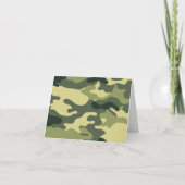 Green Camouflage Vielen Dank Hinweis Dankeskarte (Rückseite)