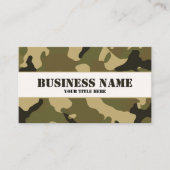 Green Camouflage Visitenkarte (Vorderseite)